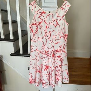 Gabby pink and white dress